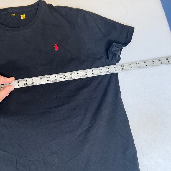 Polo by Ralph Lauren T-Shirt Men XL?? Blue Pony Logo in Red Short Sleeve Classic - Picture 6 of 9